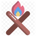 Campfire Firewood Bonfire Icon