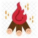 Campfire Bonfire Flame Icon