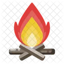 Campfire Bonfire Camping Icon