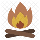 Campfire Burning Camp Icon