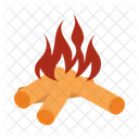 Campfire Bonfire Firewood Icon
