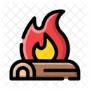 Campfire Winter Season Icon