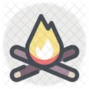 Campfire Fire Flame Icon