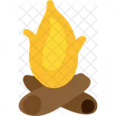 Campfire Bonefire Flame Icon