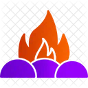 Campfire Bonfire Camping Icon