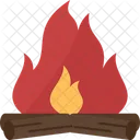 Campfire Bonfire Burn Icon