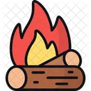Campfire Firewood Outdoor Icon