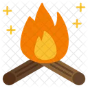 Camp Fire Wood Icon