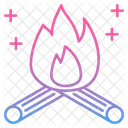 Camp Fire Wood Icon