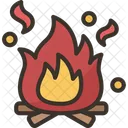 Campfire Bonfire Flames Icon