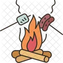Campfire Cooking Grill Icon