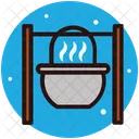 Campfire Grilled Barbecue Icon