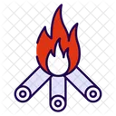 Campfire Bonfire Fire Icon