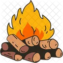 Campfire Fire Wood Icon