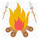 Campfire Fireplace Hearth Icon