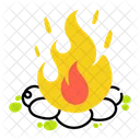Campsite Bonfire Campfire Camp Firepit 아이콘