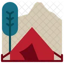 Campground Tent Vacation Icon
