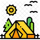 Camping Tent Travel Icon