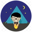Camping Night Travel Icon