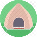 Tent Camping Beach Icon