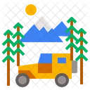 Camper Outline Transport Icon