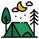 Camping Holidays Rural Icon