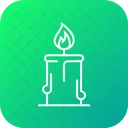 Camping Candle Christmas Icon
