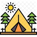 Camping Adventure Travel Icon