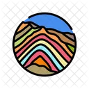 Camping Mountain Landscape Icon