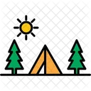 Camping Camp Night Icon