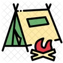 Camping Tent Camp Icon