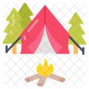Camping Camp Site Holiday Camp Icon