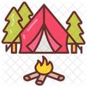 Camping Camp Site Holiday Camp Icon