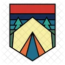 Camping Badge  Icon