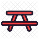 Camping bench  Icon