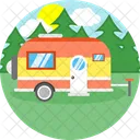 Autobús de camping  Icono