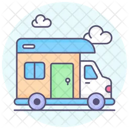 Camping Bus  Icon