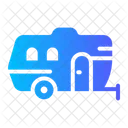 Camping Car Vehicle Transpot Icon
