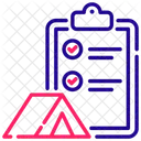 Camping checklist  Icon