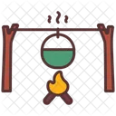 Fire Cooking Pot Icon
