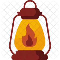 Camping Equipment Lantern  Icon