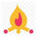 Fire Camping Route Icon
