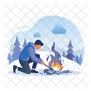 Camping fire  Icon