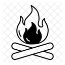 Camping Fire  Icon