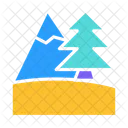 Camping Forest Mountain  Icon