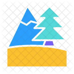 Camping Forest Mountain  Icon