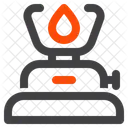 Camping Gas Gas Stove Flame Icon