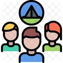 Camping Group  Icon