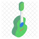 Camping Guitar Guitar By Campfire 3 D Guitar Icon Icon