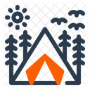 Camping Tent Adventure Icon